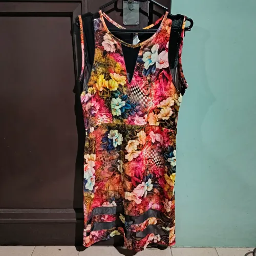 Vestido viscose tamanho M floral