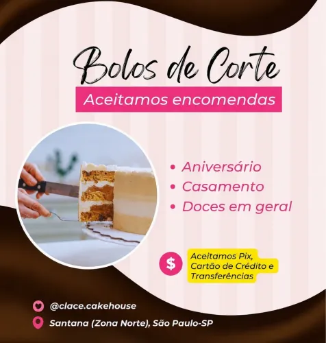 Bolo de Corte para Festas