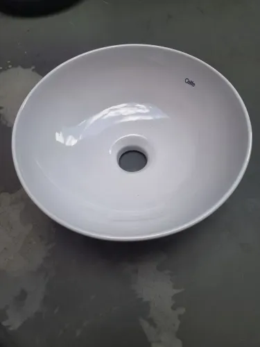 Cuba de cerâmica, Celite de 30cm de diâmetro redonda de apoio, sobrepor