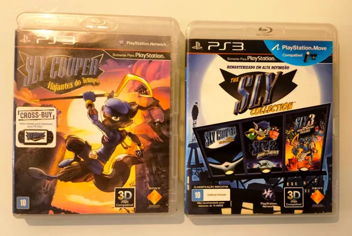 Sly Cooper PS3 mídias físicas