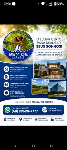 AREA NA AV.DO NOVA PALHOÇA excepcional localização 