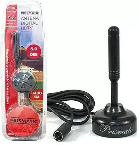 Antena Digital para TV HDTV 5M Fio 