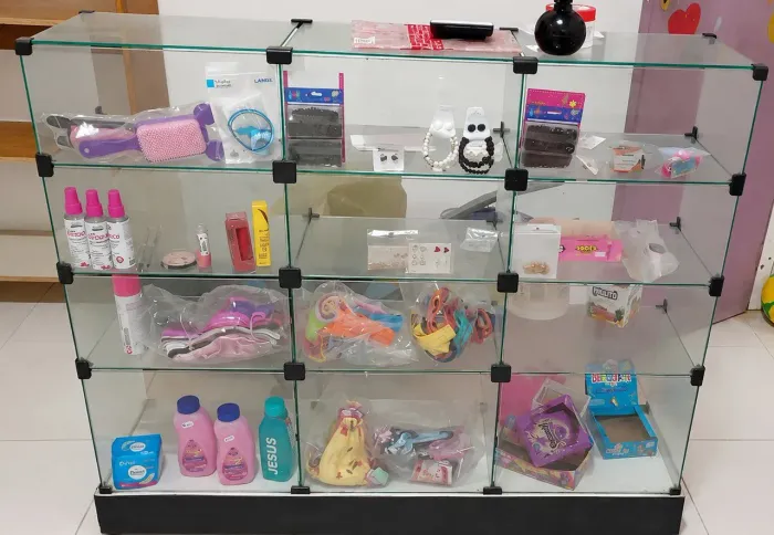 Balcão vitrine para loja 