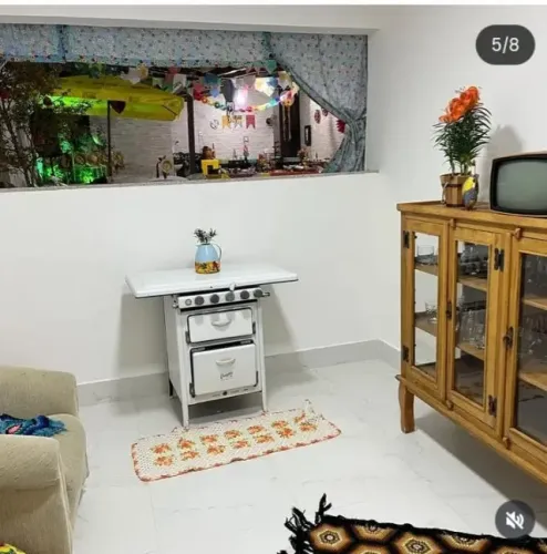 Fogão antigo para decoração