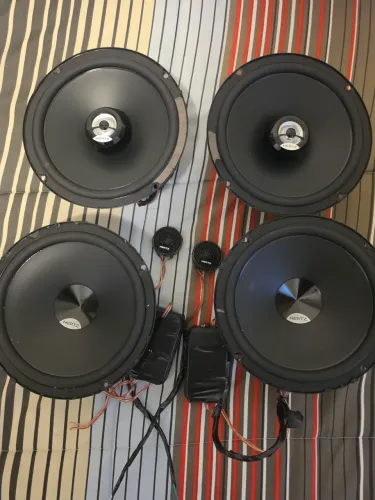 Kit duas vias + autofalantes 6" hertz - muito novos