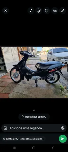 Biz com motor feito p rodar