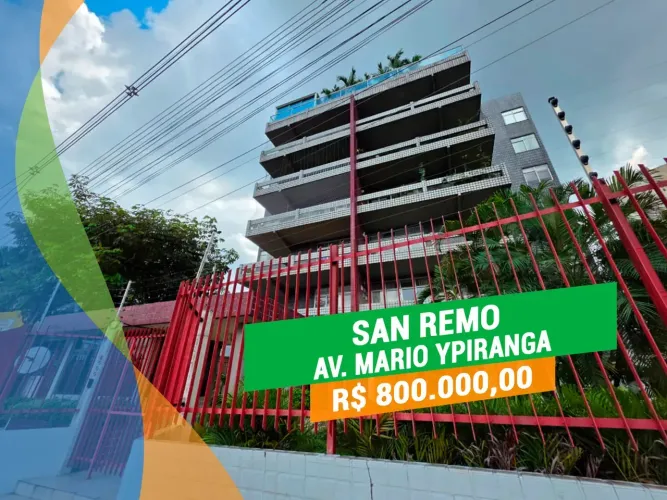 San Remo - 3 Quartos(1 Suíte) - 156m² - Parque 10 de Novembro