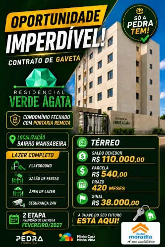 OPORTUNIDADE IMPERDÍVEL APART 2/4 CONTRATO DE GAVETA