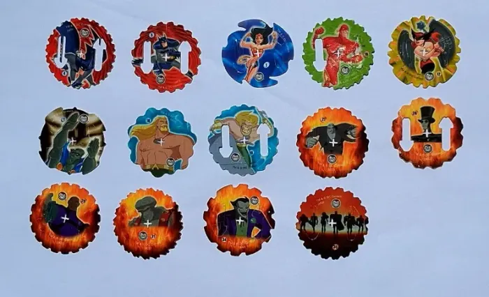Tazos Super Spiner Liga da Justiça