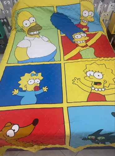  Edredom QUEEN OS SIMPSONS 3 peças 