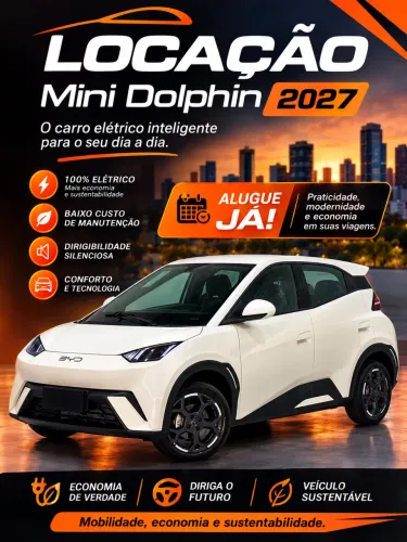 ALUGUEL BYD MINI DOLPHIN!