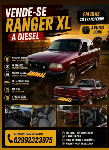 Ford Ranger 2.5 4X2 CD TB Diesel 2001