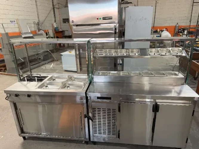 Balcão para burgueria de inox - sob medida (d)