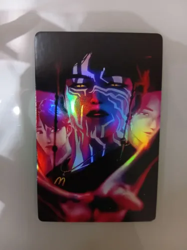 photocard holográfico raro do Jinu (versão Demon)