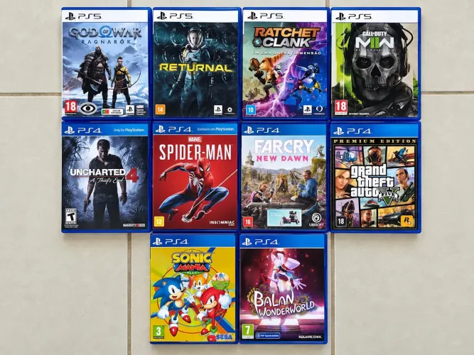 Jogos PS4 e PS5 Midia Fisica Em Ate 12x