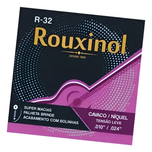 Encordoamento Rouxinol R32 Leve 4 Cordas Aço Cavaquinho