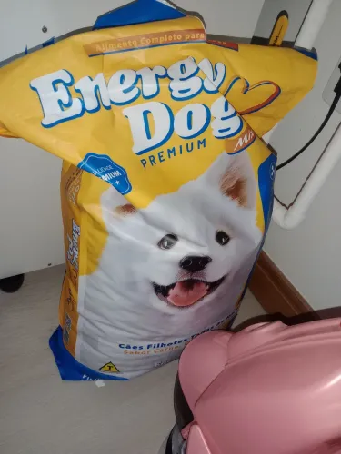 Ração Energy Dogs filhotes Premium 10kg recém comprada