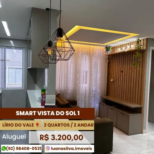 SMART VISTA DO SOL 1 - Imóvel para aluguel possui com 2 quartos em Lírio do Vale - Manaus