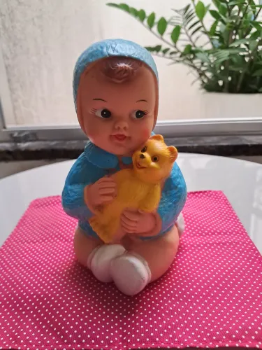 Boneca carinhosa antiga da estrela anos 70