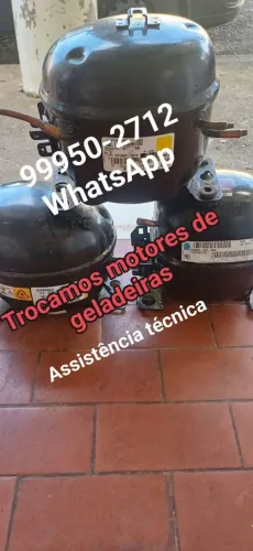 Trocamos motor de geladeira. Freezer. Câmara fria. Etc