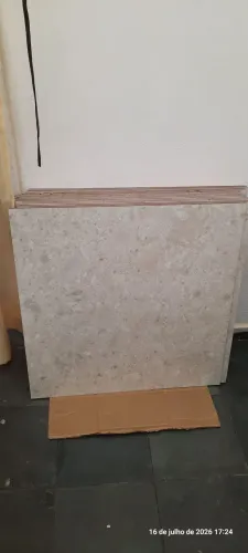 Porcelanato terrazine bianco savane 72x72cm