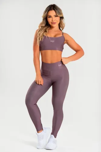 Conjunto Fitness Calça Legging e Top MALVA M