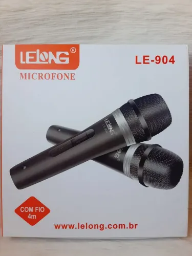 Microfone profissional duplo com fio / SUPER OFERTA IMPERDÍVEL 