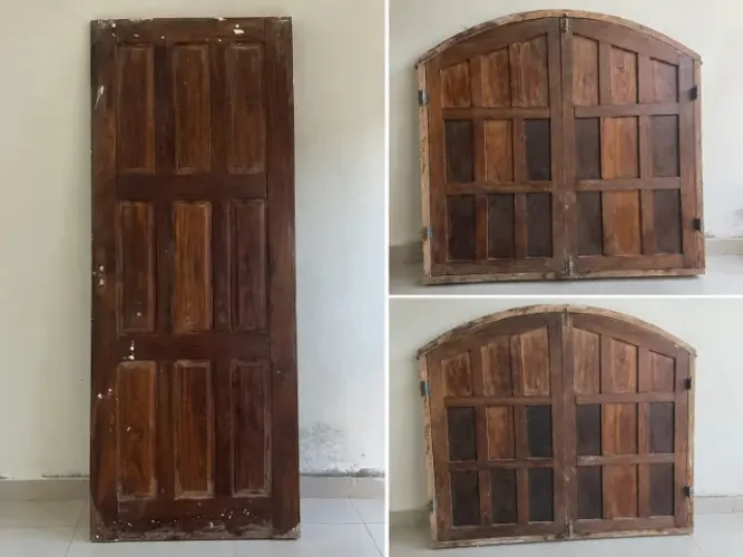 Janela e Porta de madeira