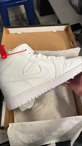 AIR JORDAN MID FULL WHITE