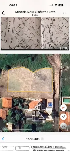 Lote na Barra de Sao Miguel no Barra Mar