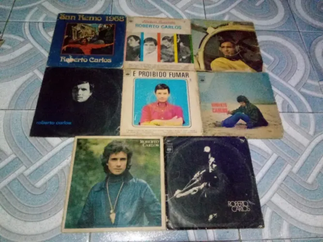 Lote de vinil de música brasileira
