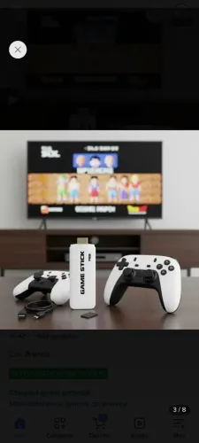 GAME STICK M15 PLUS 4K 2 CONTROLES SEM FIO