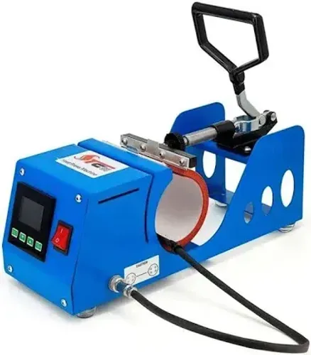 Prensa térmica cilíndrica digital STC Smart DEKO Heat Press Machine Azul
