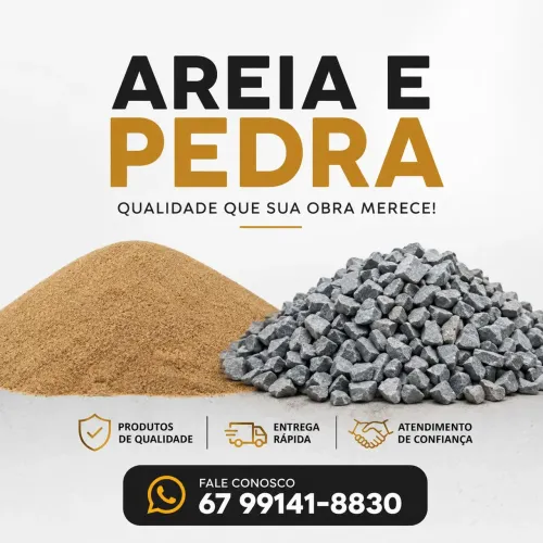 Areia,pedra e aterro