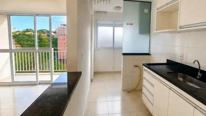 Apartamento para locação no Edificio Tangará, próximo à Embraer- SJC, 47m2, 1dorm, 1 vg. R