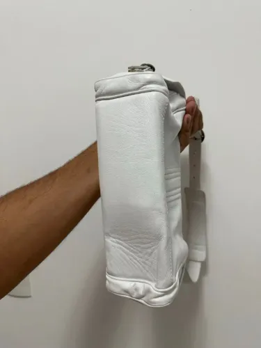 bolsa fórum branca couro legítimo