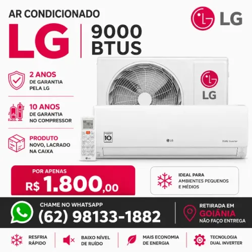 Ar-Condicionado LG 9000 BTUs