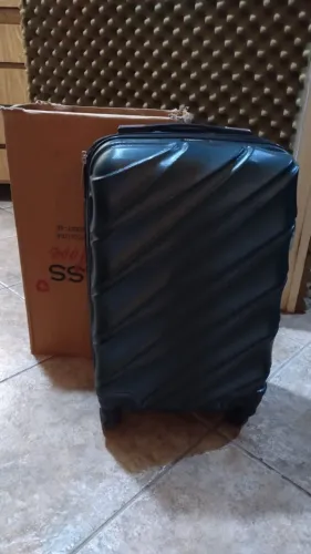 Mala de bordo 10kg ABS Rodas 360° Removíveis Swiss Move Verde Musgo