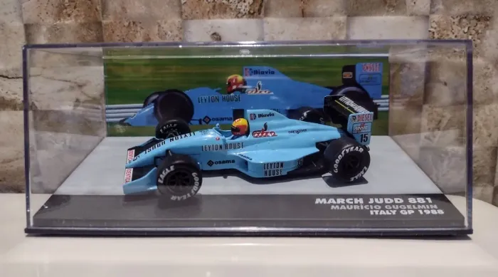 Miniatura Formula 1 March Judd 881 Italy GP 1988 Mauricio Gugelmin