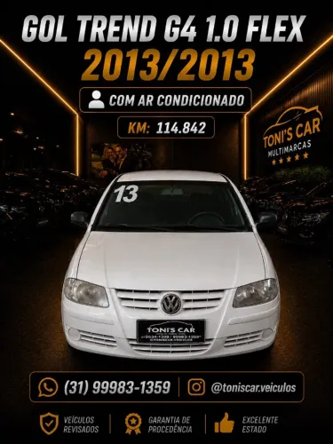 Volkswagen Gol Geração IV City Trend 1.0 8V MI Total Flex Mec. 4P 2013