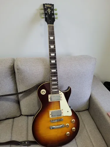 Guitarra vintage les paul v100