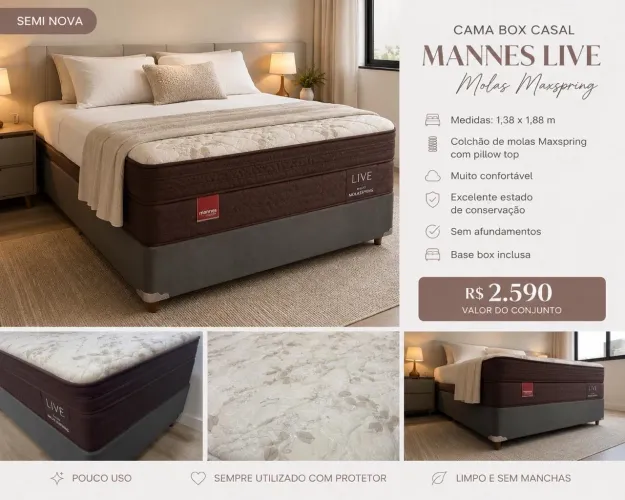 Cama box 1,38x1,88