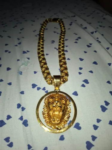Corrente banha a ouro 18k frisada