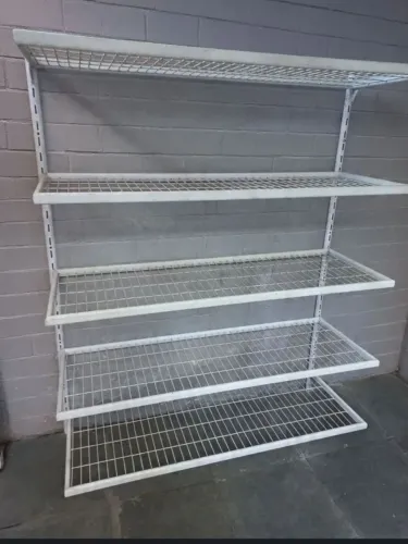PRATELEIRA DE FERRO ARAMADO COM 5 BANDEJAS