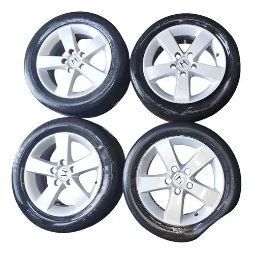 Jogo Roda Honda Civic 2007 2008 2009 2010 2011 Detalhes Prata