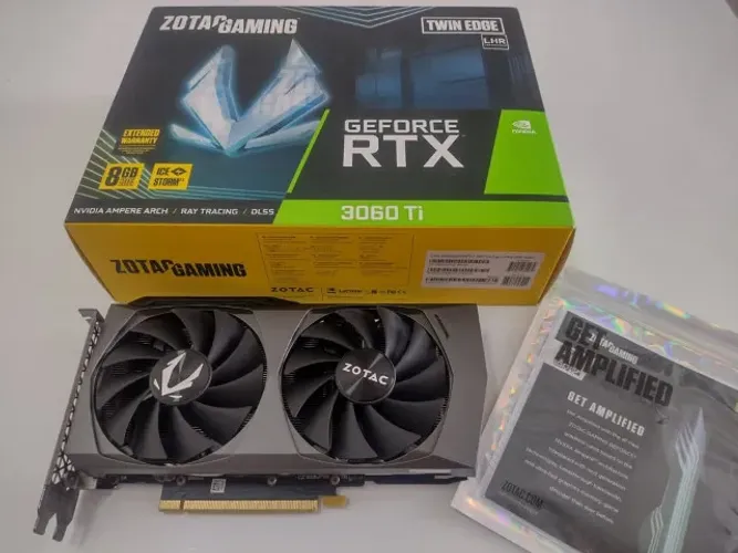 Placa De Vídeo Geforce RTX 3060TI 8gb Zotac com caixa