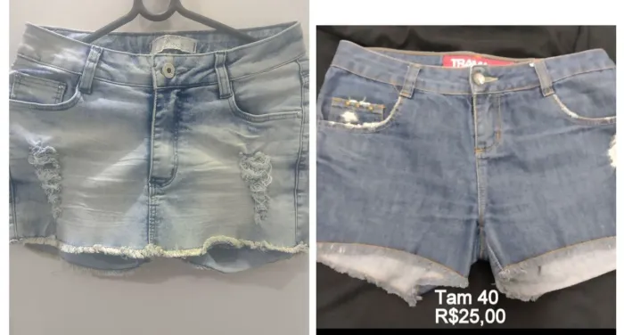 Dois shorts Tam 40 ( short/saia)