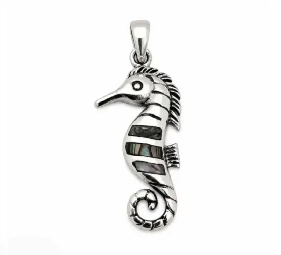 Pingente Cavalo Marinho Prata 925