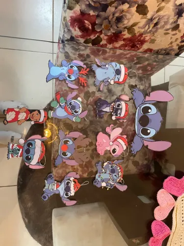 Enfeites de Natal Stitch 