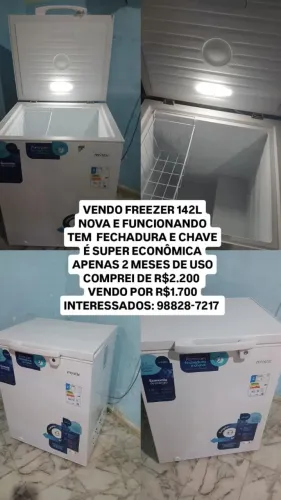 VENDO FREEZER NOVO E FUNCIONANDO 
